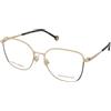 Carolina Herrera HER 0295 2M2 | Occhiali da Vista Graduati | Prova Online | Metallo | Farfalla | Nero, Oro | Adrialenti