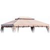 Telo Di Ricambio Per Gazebo 3x3 Cover Di Copertura Air Vent Moka PVC/PU Royal