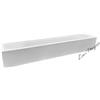 FanEurope - Intec Light Applique in gesso bianca Candida grande verniciabile 2XE14 CAG/20