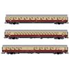RIVAROSSI HR4373 DB, set di 3 carrozze ''TEE Bavaria'', livrea rossa/beige,