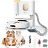 Teendow D20S MAX+ 2in1 Robot aspirapolvere e toelettatura per animali, aspirazione 6000 Pa, pulizia a mani libere per 70 giorni