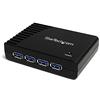 Startech.Com Hub a 4 Porte USB 3.0 Superspeed, Colore Nero
