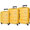 ROLL ROAD Flex, Valigia Cabina, ocra, Taglia unica, Set 3 valigie