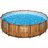 Bestway 56725-5 Set Piscina Fuori Terra Power Steel Swim Vista Series da 488x122 cm