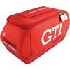 BRISA VW Collection - Volkswagen beauty-case da viaggio in Neoprene trousse trucchi, porta oggetti con manico, Golf GTI design (Esagono/Rosso/Piccolo)