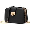 SIVENKE Borsa a Tracolla Donna Piccola Borsetta Moda Borsa Spalla Crossbody Messenger Bag PU Pelle Borsa Mano Borsello Elegante Clutch Pochette, Nero