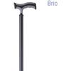 Moretti Bastone in alluminio anodizzato colorato, puntale con base larga - Brio