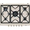 Smeg SRV876AVOGH2 piano cottura Avena Da incasso 75 cm Gas 5 Fornello(i)