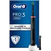 Oral-B Spazzolino Elettrico Ricaricabile Pro Series 3 Nero e 2 Testine