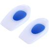 ZJchao Talloniera in silicone,1 paia di sottopiedi gel rialzo antishock silicone del tallone super soft cura di piede orthotics cuscini sollievo per la fascite plantare dolore del tallone