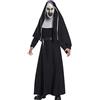 Rubie's Rubies Costume da suora per adulto, tunica, cintura e maschera, The Nun Valak ufficiale per Carnevale, feste a tema