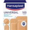 Hansaplast Cerotti UNIVERSAL, Cerotti impermeabili con elevato potere adesivo, Cerotti traspiranti per tutti i tipi di ferite, 1 confezione da 100 Pezzi in 4 formati