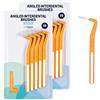 By Amazon Spazzolini interdentali ad angolo medio, 0,45 mm, 20 pezzi, arancione