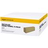 AmazonCommercial Asciugamani di Carta Piegati a V, 1 Velo Riciclata, 5000 Fogli (20 confezioni di 250), Dimensione del Foglio: 24,5 x 23 cm, Compatibile con Dispenser H3