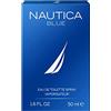 Nautica Blue, Eau de Toilette Spray, Profumo Uomo con Note di Bergamotto, Ninfea e Cedro - 50 ml