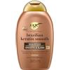 OGX Shampoo Cheratina Ever Straightening + Brazilian Keratin Smooth, Shampoo idratante con Cheratina per capelli lisciante e Olio di Cocco e Avocado, Shampoo capelli ricci, mossi e crespi, 385 ml