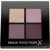 Max Factor Colour X-Pert Soft Touch Palette Ombretti, 4 Ombretti dal Colore Intenso, Altamente Sfumabili, 002 Crushed Blooms