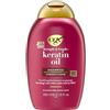 OGX Shampoo Cheratina Anti-Breakage + Keratin Oil, Shampoo ristrutturante con Olio di Cheratina per capelli danneggiati, Trattamento cheratina per capelli soggetti a doppie punte, 385 ml