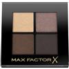 Max Factor Colour X-Pert Soft Touch Palette Ombretti, 4 Ombretti dal Colore Intenso, Altamente Sfumabili, 003 Hazy Sands