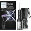 Philips Sonicare Irrigatore Orale Power Flosser 3000 cordless - Per denti e gengive - Nero (modello HX3826/33)