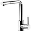 GESSI miscelatore rubinetto da cucina girevole con doccetta estraibile mono getto 17169 NEUTRON - 17169-031