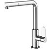 GESSI miscelatore rubinetto da cucina girevole con doccetta estraibile mono getto 50103 HELIUM - 50103-031