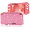 DLseego Custodia compatibile con Switch Lite 2019, custodia protettiva in TPU morbida e trasparente, con custodia antiurto e antigraffio, per Switch Lite, Crystal Glitter, rosa