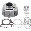 GOOFIT 52.4mm Testate Cilindro Gruppo Rivestire Guarnizioni Guarnizioni Anello Pistone Sostituzione per 4 Tempi LIFAN 110CC 125cc Motore Moto ATV Go Kart Pocket Dirt Pit Bike