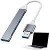 Générique Adattatore USB-Multiport, hub USB multiporta, splitter a 4 porte con trasmissione dati 5 Gbps | Trasmissione dati multipla dell'adattatore USB Port Extender per l