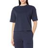 Amazon Essentials T-Shirt a Maniche Corte Squadrata e Comoda con Spalle scivolate in Cotone Biologico (Disponibile in Taglie Forti) Donna, Blu Marino, XXL