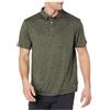 Amazon Essentials Camicia Polo da Golf Leggera Elasticizzata Slim-Fit Tecnologia ad Asciugatura Rapida Uomo, Verde Oliva Puntinato, S