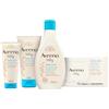 Aveeno Baby Set Cura Neonato con Pasta Cambio Pannolino 100 ml, Detergente Bagnetto Corpo e Capelli 250 ml, Crema Idratante 150 ml e Salviettine per viso e corpo 72 pezzi - Esclusiva Amazon