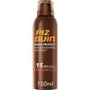 PIZ BUIN Tan & Protect Spray Solare Intensificatore dell'Abbronzatura SPF 15, Crema solare spray abbronzante corpo con Illumitone, Protezione solare spray SPF15 con filtro solare UVA/UVB, 150 ml