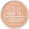 Rimmel London Stay Matte Pressed Powder, formula minerale per un effetto di lucentezza di lunga durata, luce di pesca, 14 g1 Cipria, Colore g (Confezione da 1), 007 MOHAIR