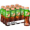 Fuze Tea, Bevanda Rinfrescante Analcolica di Té al Gusto Pesca e Rosa, con Zuccheri ed Edulcorante - 12 Bottiglie da 400 ml