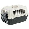Ferplast Trasportino Gatto, Trasportino Cane Taglia Piccola, Cani e Gatti fino a 5 Kg, Porta in Ferro Plastificato, Fessure di aerazione, 32,5 x 48 x h 29 cm, ATLAS 10 EL Trasportino Rigido, Nero