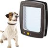 Ferplast SWING 11 Gattaiola Universale Cani e Gatti - 4 Modalità Chiusura Selezionabili - Sistema Antivento - Ammortizzatore Chiusura - Anti Oscillazione Magnetico - Porta Trasparente - Marrone