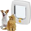 Ferplast SWING 3 Gattaiola Universale Cani e Gatti - 2 Modalità Chiusura Selezionabili - Anti Oscillazione Magnetico - Porta Trasparente Satinata - Bianco