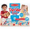 Melissa & Doug | Kit veterinario giocattolo con peluche cane e peluche gatto, valigetta veterinario e stetoscopio giocattolo | Giochi bambini 3 anni | Regalo per bambino e bambina dai 3 anni in sù