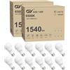 GY Lampadine LED E27 14W (Equivalenti a 100W) A60 Lampadina LED E27 6500K Luce Freddo, 1540 Lumen, Fascio 280 Gradi LED, A60 Lampada a Risparmio Energetico, Lampadine LED Non Dimmerabili, 12 Pezzi