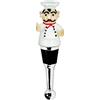 Edzard Tappo per Bottiglia per Champagne Gourmet, Vino e Spumante, in Vetro di Murano, Altezza 12 cm, Artigianale