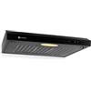 Klarstein UW60BL - Cappa Aspirante Multifunzione da Cucina a Parete, 60cm, 170 m³/h, 3 Livelli, Montaggio a Muro, Illumunazione, Struttura in Metallo, Nero