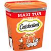 Catisfactions Snack per Gatto, Formato Scorta 700 g al gusto Pollo, 2 Maxi Tub da 350 gr Ciascuno