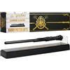 Harry Potter Levitazione Penna Bacchetta, Magico Inchiostro Nero Penna a Sfera con Supporto Magnetico, Galleggiante Accessori Scrivania Ufficio (Nera 1 Pz)