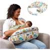 Chicco Boppy Cuscino Allattamento Deluxe, Supporto per Allattamento al Seno e con Biberon, Forma Ergonomica con Supporto per Mamma e Bambino, Imbottitura Piena, Sfoderabile e Lavabile in Lavatrice, 0M+