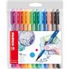 STABILO pointMax - Fineliner Premium - Astuccio da 12 - Colori assortiti