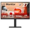 LG 27BA750-B Monitor PC 68,6 cm [27] 1920 x 1080 Pixel Full HD LCD Nero (27IN 27