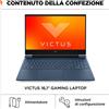 HP Notebook 16.1" FHD i7 16 GB/1 TB SSD RTX 4060 FreeDOS Bianco Victus Gaming HP