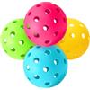 JULMELON Palline da pickleball, confezione da 4 palline da pickleball da esterno, 40 fori, per sport, giochi all'aperto, elasticità e durevoli, approvate USAPA, ideali per principianti e