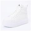 Calvin Klein Donna Sneakers con Zeppa Bold Retro, Bianco (Triple Bright White), 39
